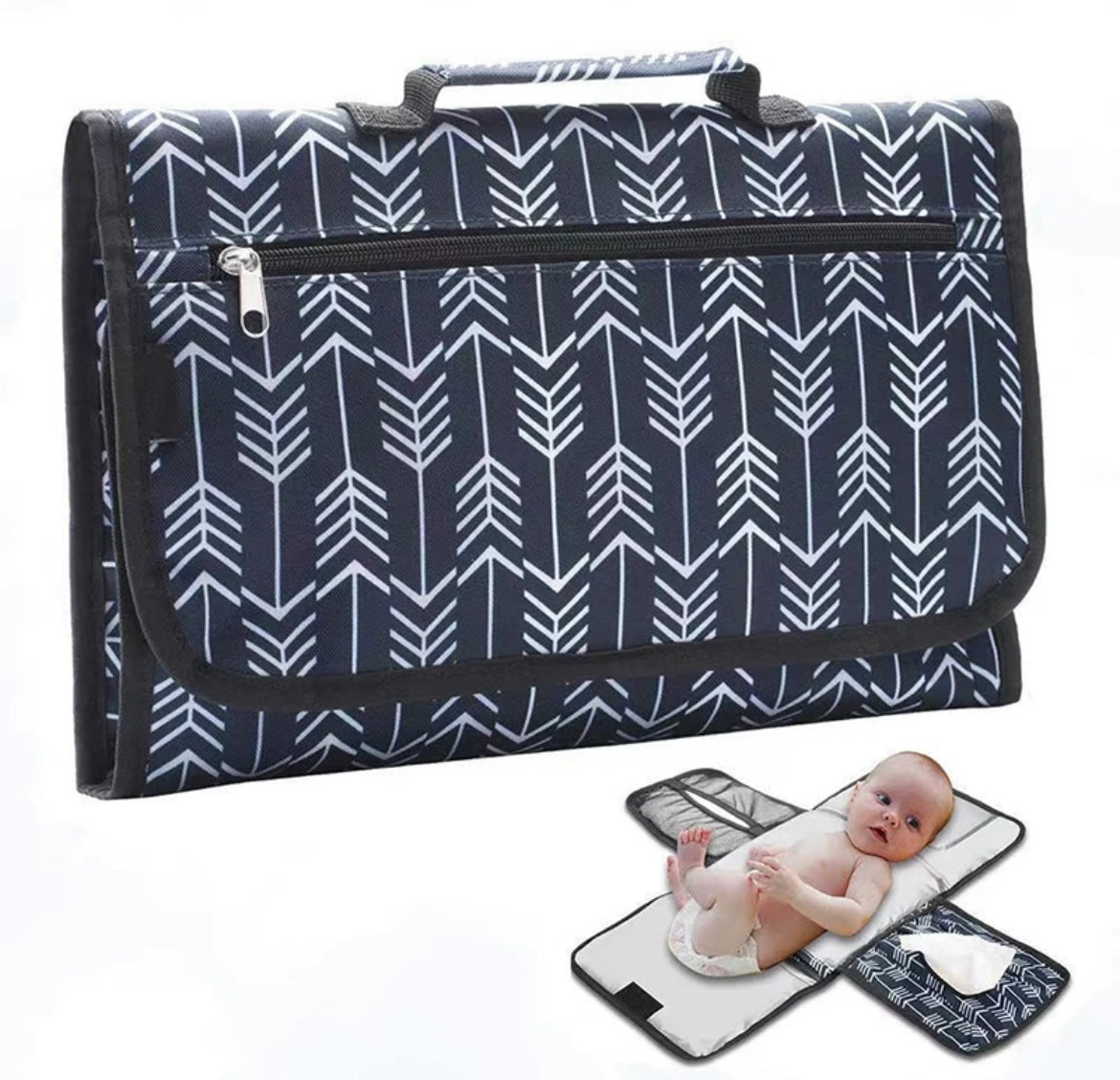 Portable diaper bag