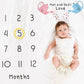 Baby milestone mat