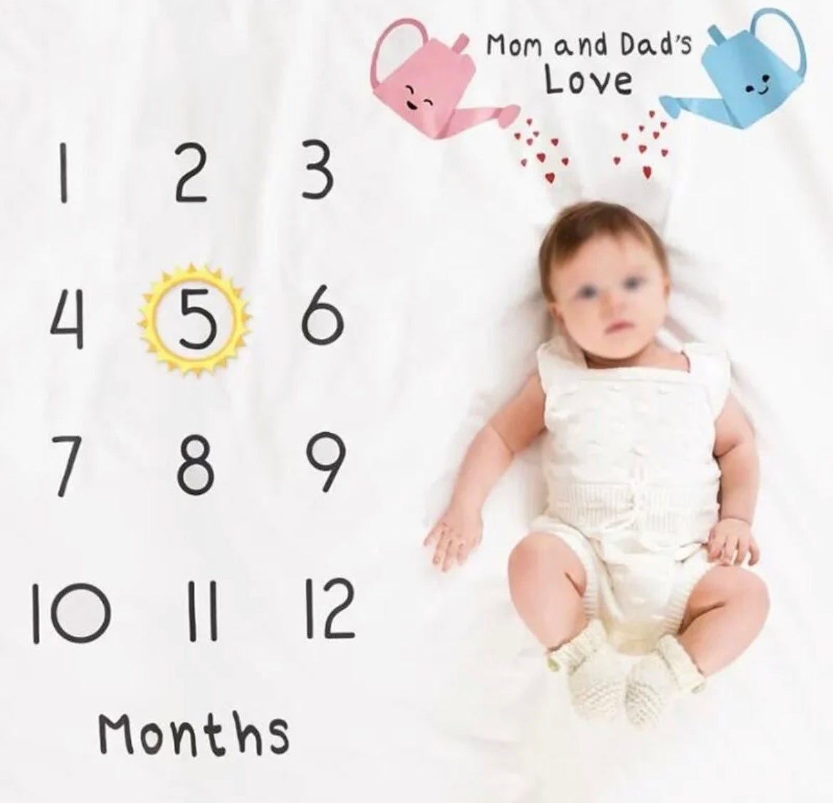 Baby milestone mat