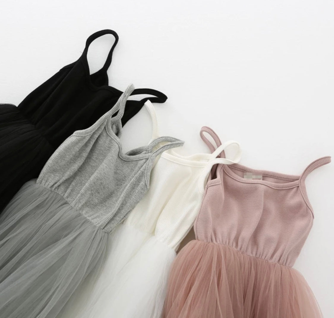 Tulle-skirt Dress